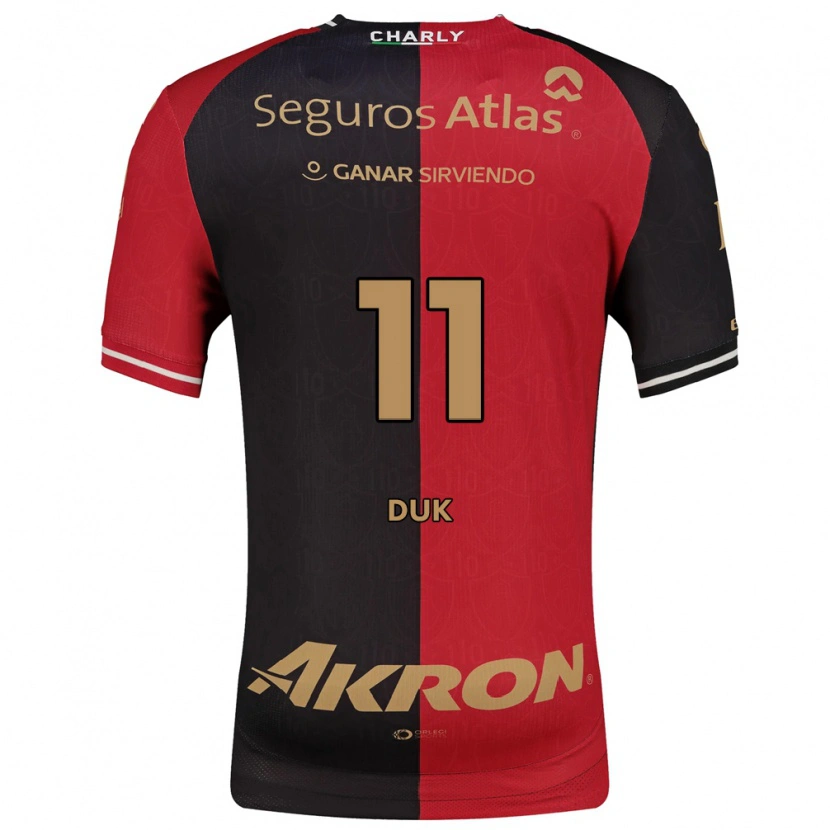 Danxen Criança Camisola Duk #11 Vermelho Preto Marrom Principal 2026/27 Camisa