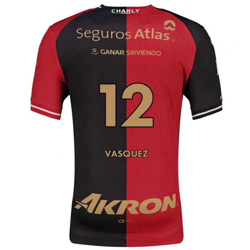 Danxen Criança Camisola Leyla Vasquez #12 Vermelho Preto Marrom Principal 2026/27 Camisa