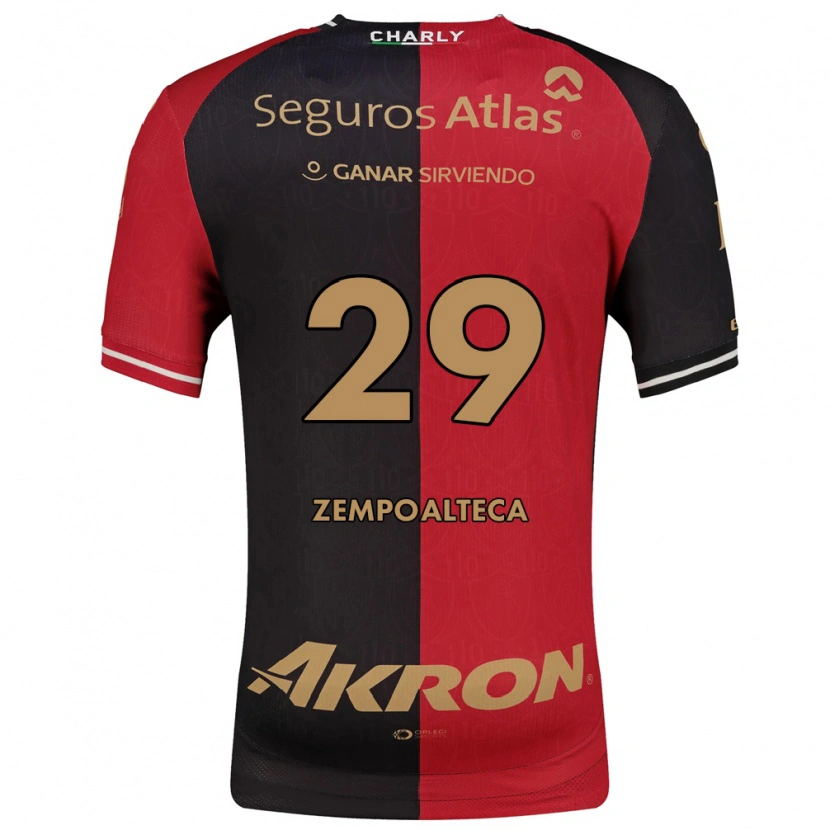 Danxen Criança Camisola Karla Zempoalteca #29 Vermelho Preto Marrom Principal 2026/27 Camisa