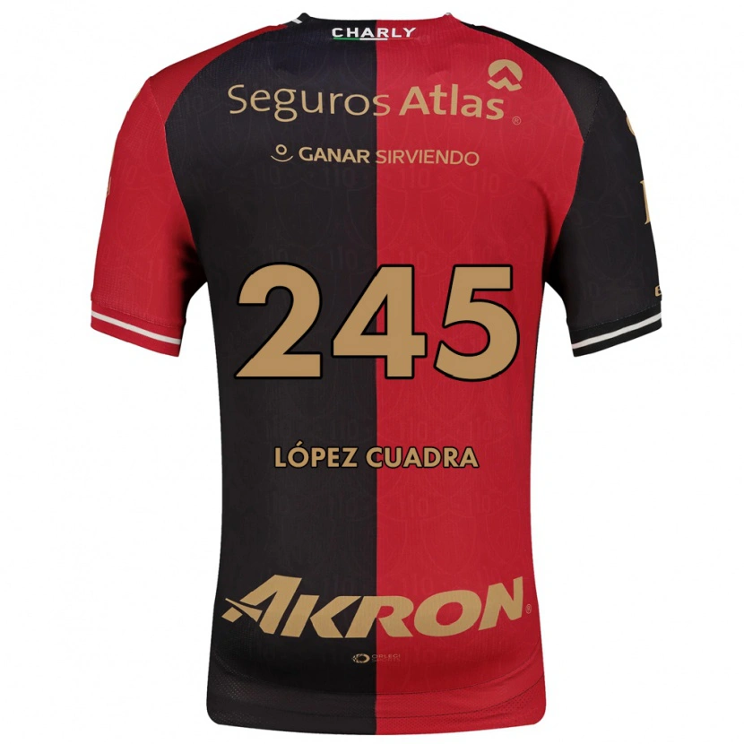 Danxen Criança Camisola Roberto López Cuadra #245 Vermelho Preto Marrom Principal 2026/27 Camisa