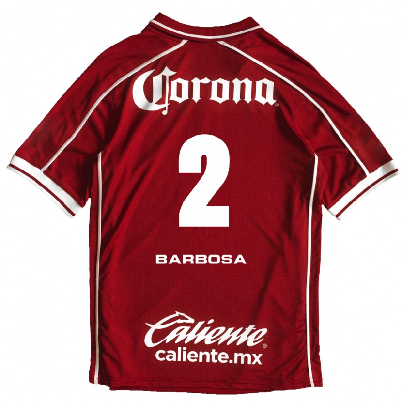 Danxen Criança Camisola Diego Barbosa #2 Branco Vermelho Principal 2026/27 Camisa