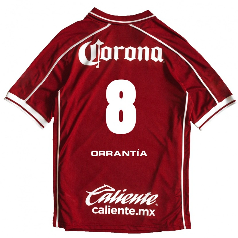 Danxen Criança Camisola Carlos Orrantia #8 Branco Vermelho Principal 2026/27 Camisa