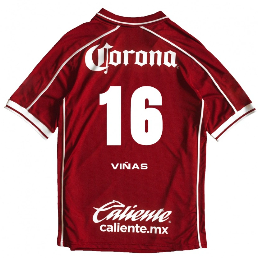 Danxen Criança Camisola Federico Viñas #16 Branco Vermelho Principal 2026/27 Camisa