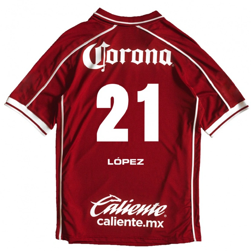 Danxen Criança Camisola Iván López #21 Branco Vermelho Principal 2026/27 Camisa