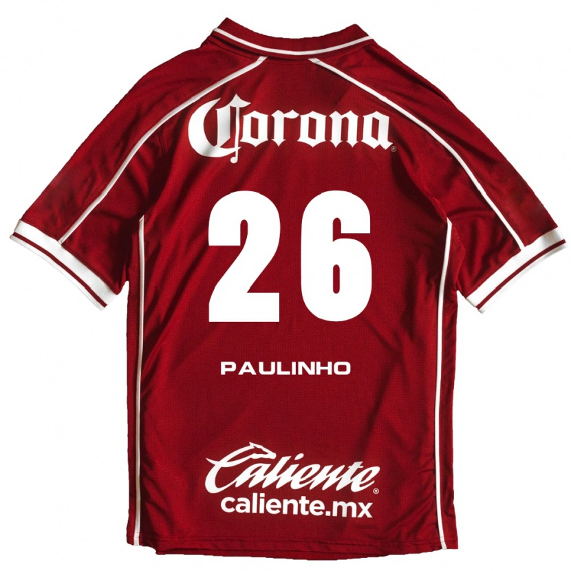 Danxen Criança Camisola Paulinho #26 Branco Vermelho Principal 2026/27 Camisa