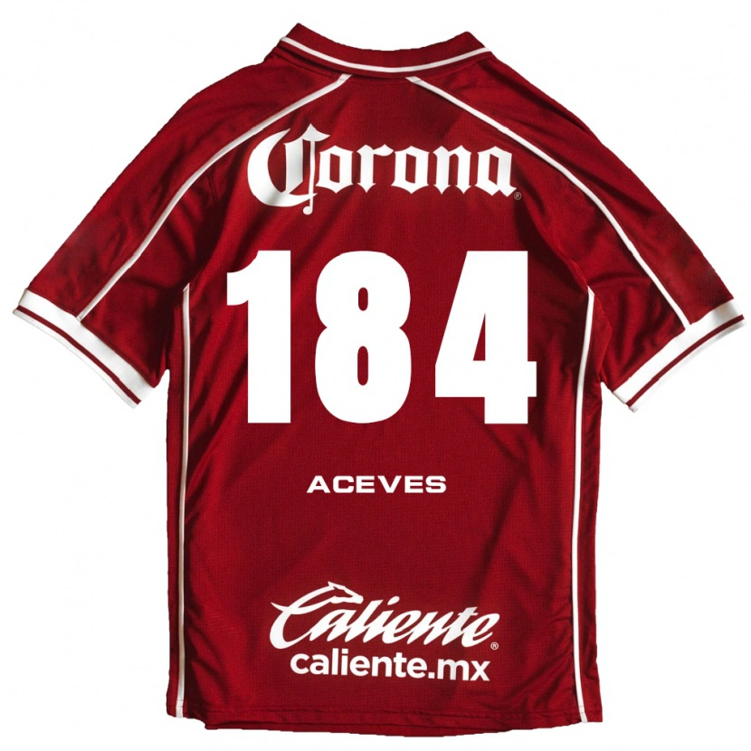 Danxen Criança Camisola Sebastián Aceves #184 Branco Vermelho Principal 2026/27 Camisa