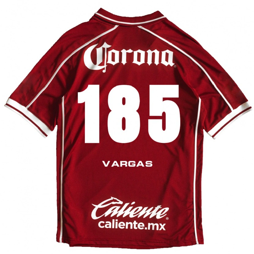 Danxen Criança Camisola Diego Vargas #185 Branco Vermelho Principal 2026/27 Camisa