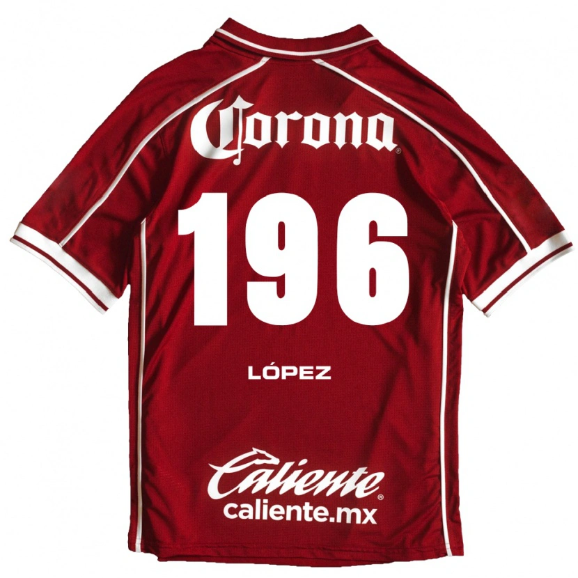 Danxen Criança Camisola Ethan López #196 Branco Vermelho Principal 2026/27 Camisa