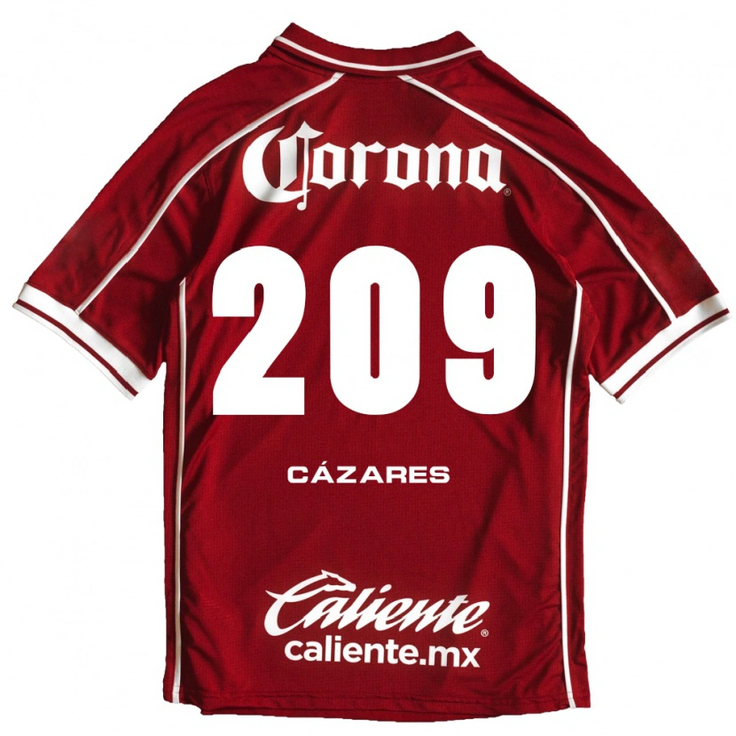 Danxen Criança Camisola Dimas Cázares #209 Branco Vermelho Principal 2026/27 Camisa