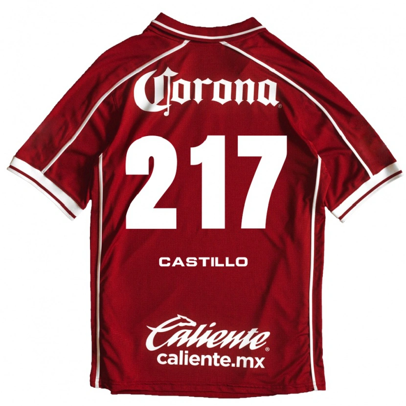 Danxen Criança Camisola Klever Castillo #217 Branco Vermelho Principal 2026/27 Camisa
