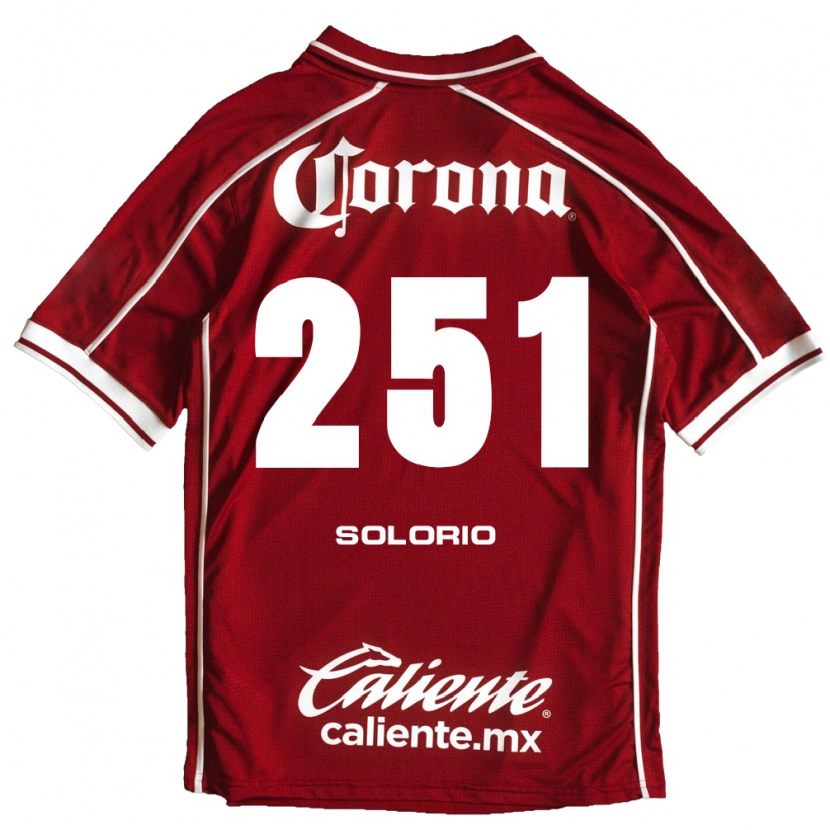 Danxen Criança Camisola Marco Solorio #251 Branco Vermelho Principal 2026/27 Camisa