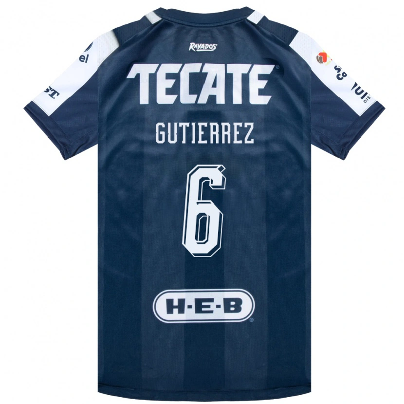 Danxen Criança Camisola Edson Gutierrez #6 Azul Tinta Branco Vermelho Principal 2026/27 Camisa