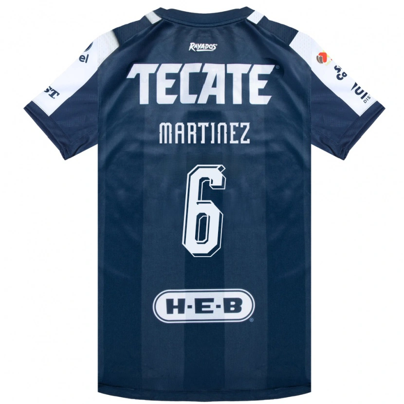 Danxen Criança Camisola Alejandra Martinez #6 Azul Tinta Branco Vermelho Principal 2026/27 Camisa