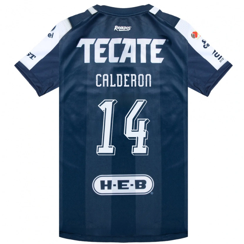 Danxen Criança Camisola Alejandra Calderon #14 Azul Tinta Branco Vermelho Principal 2026/27 Camisa