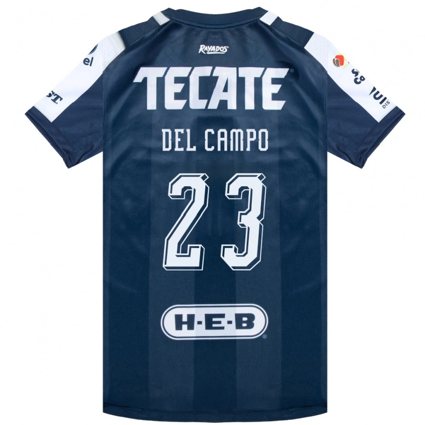 Danxen Criança Camisola Valeria Del Campo #23 Azul Tinta Branco Vermelho Principal 2026/27 Camisa