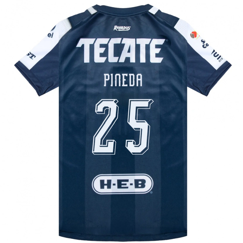 Danxen Criança Camisola Orbelín Pineda #25 Azul Tinta Branco Vermelho Principal 2026/27 Camisa