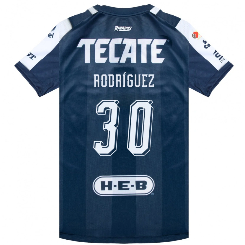 Danxen Criança Camisola Jorge Rodríguez #30 Azul Tinta Branco Vermelho Principal 2026/27 Camisa