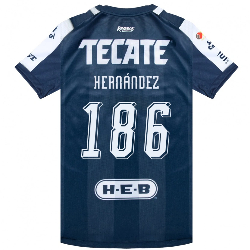 Danxen Criança Camisola Sebastián Hernández #186 Azul Tinta Branco Vermelho Principal 2026/27 Camisa