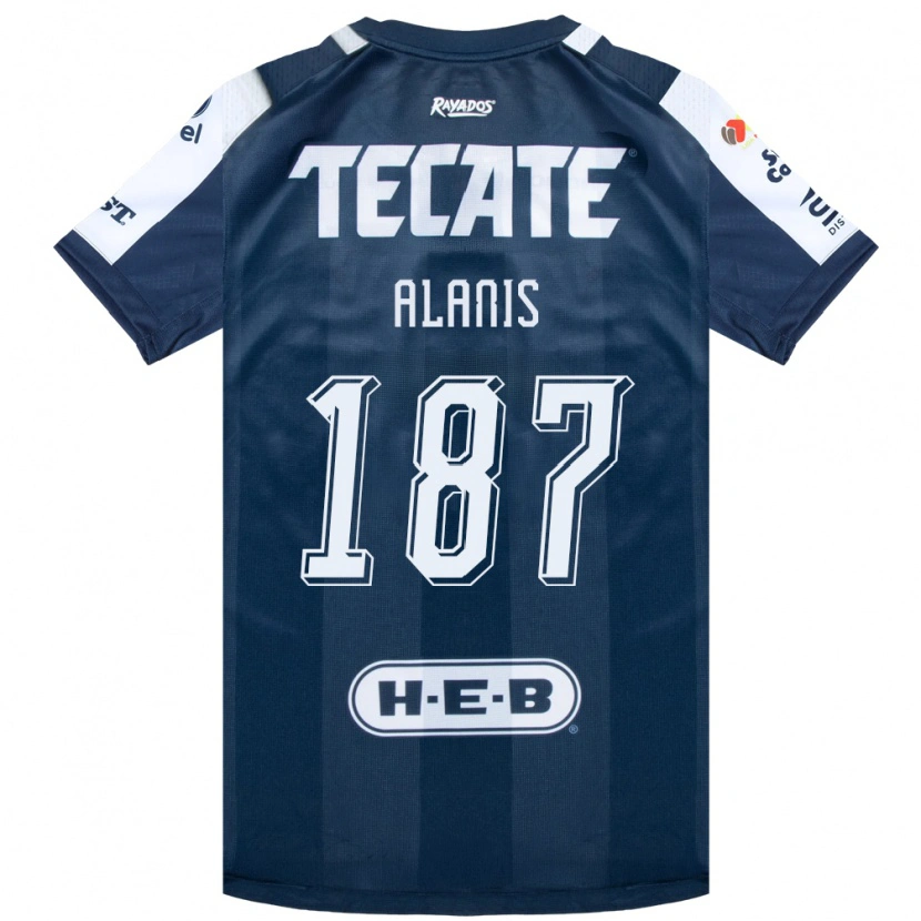 Danxen Criança Camisola Brian Alanís #187 Azul Tinta Branco Vermelho Principal 2026/27 Camisa