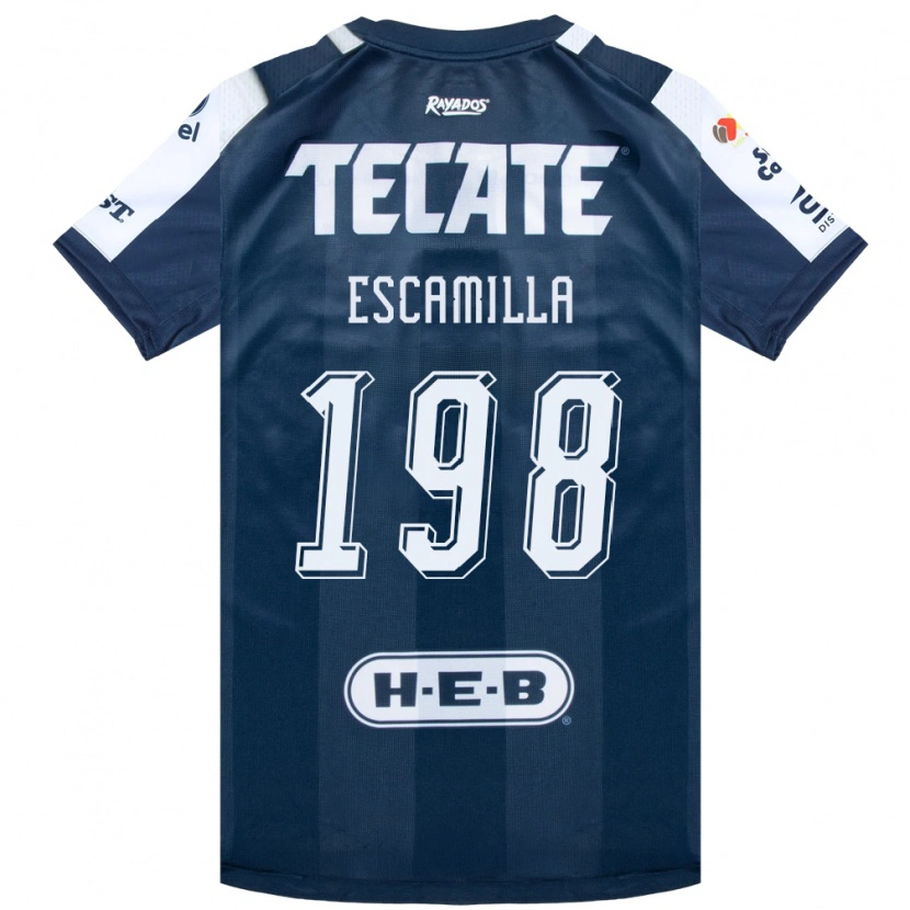 Danxen Criança Camisola Diego Escamilla #198 Azul Tinta Branco Vermelho Principal 2026/27 Camisa