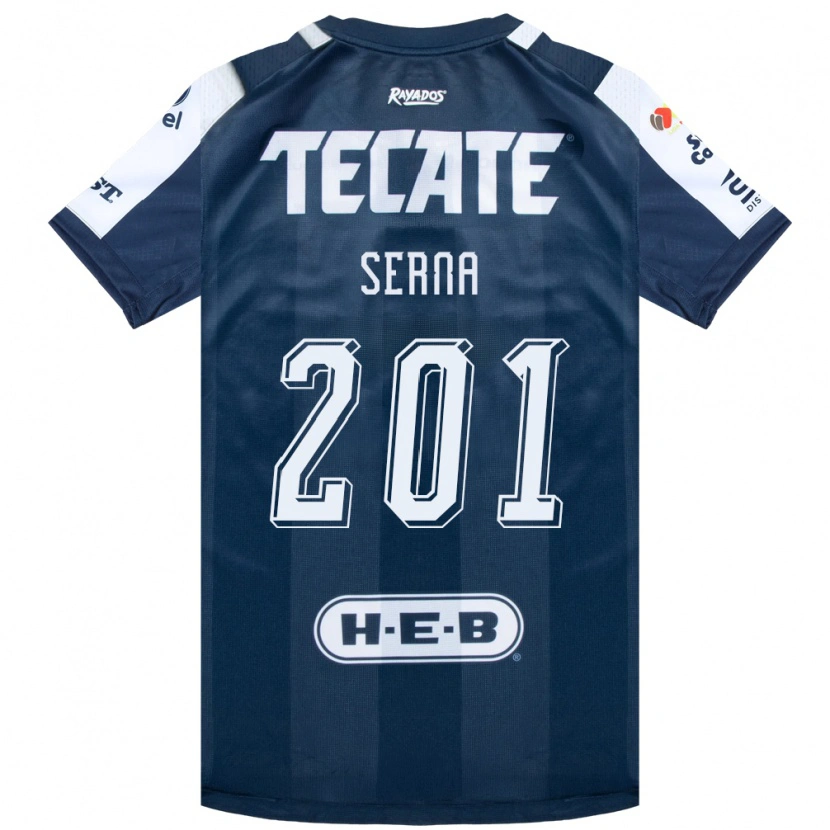 Danxen Criança Camisola Javier Serna #201 Azul Tinta Branco Vermelho Principal 2026/27 Camisa