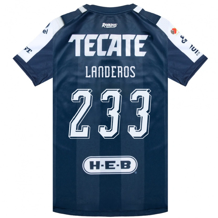 Danxen Criança Camisola Jorge Landeros #233 Azul Tinta Branco Vermelho Principal 2026/27 Camisa
