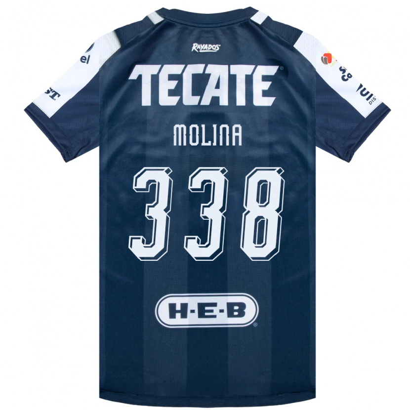 Danxen Criança Camisola Johann Molina #338 Azul Tinta Branco Vermelho Principal 2026/27 Camisa