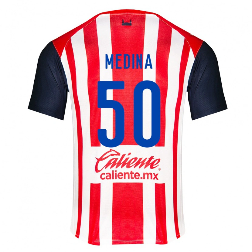Danxen Criança Camisola Cruz Medina #50 Vermelho Preto Branco Principal 2026/27 Camisa