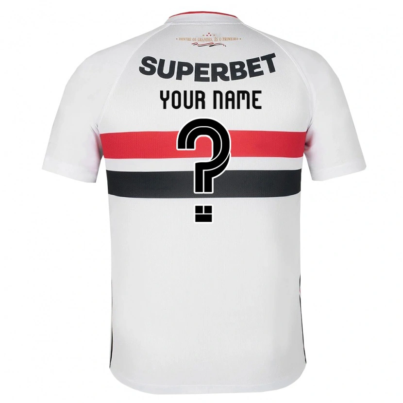 Danxen Criança Camisola Seu Nome #0 Branco Vermelho Preto Principal 2026/27 Camisa