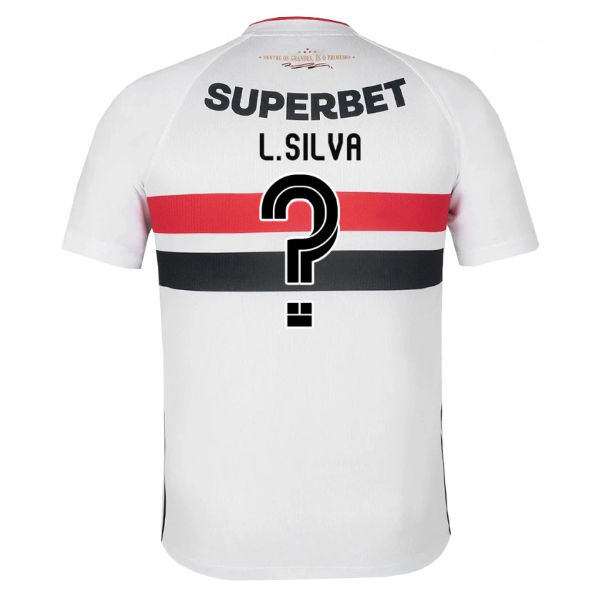 Danxen Criança Camisola Luan Silva #0 Branco Vermelho Preto Principal 2026/27 Camisa