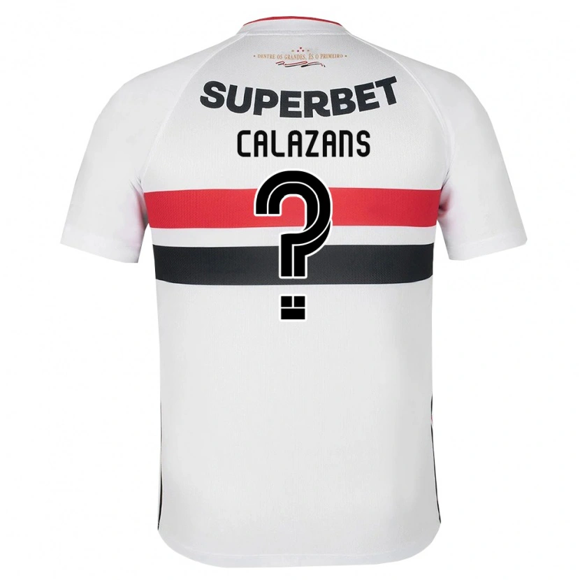 Danxen Criança Camisola Marquinhos Calazans #0 Branco Vermelho Preto Principal 2026/27 Camisa
