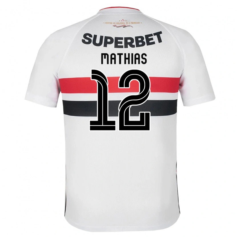Danxen Criança Camisola Leandro Mathias #12 Branco Vermelho Preto Principal 2026/27 Camisa