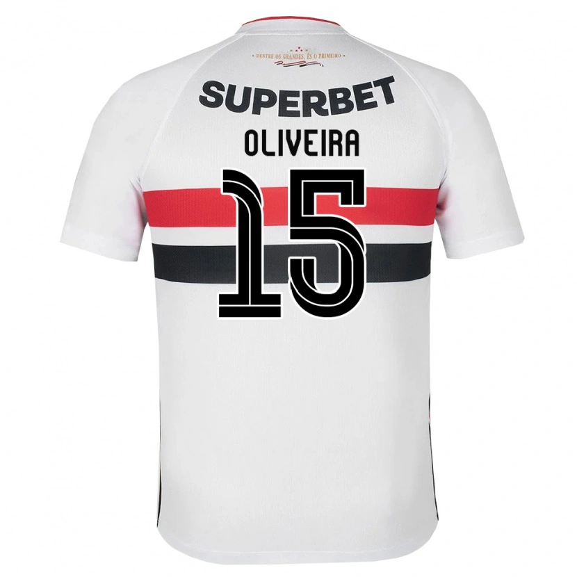 Danxen Criança Camisola Felipe Oliveira #15 Branco Vermelho Preto Principal 2026/27 Camisa
