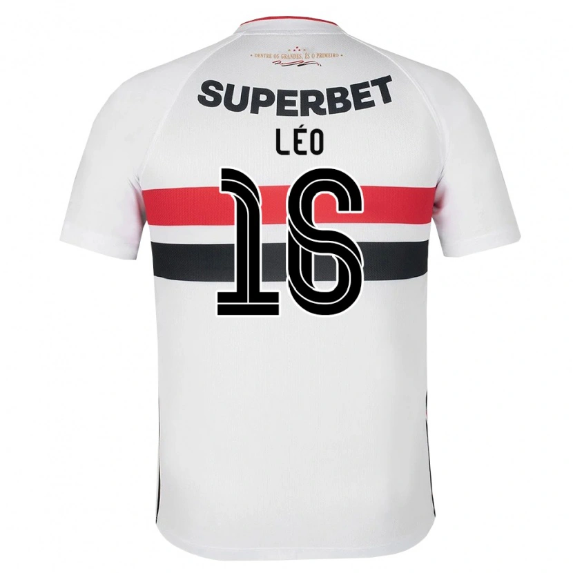 Danxen Criança Camisola Leo #16 Branco Vermelho Preto Principal 2026/27 Camisa