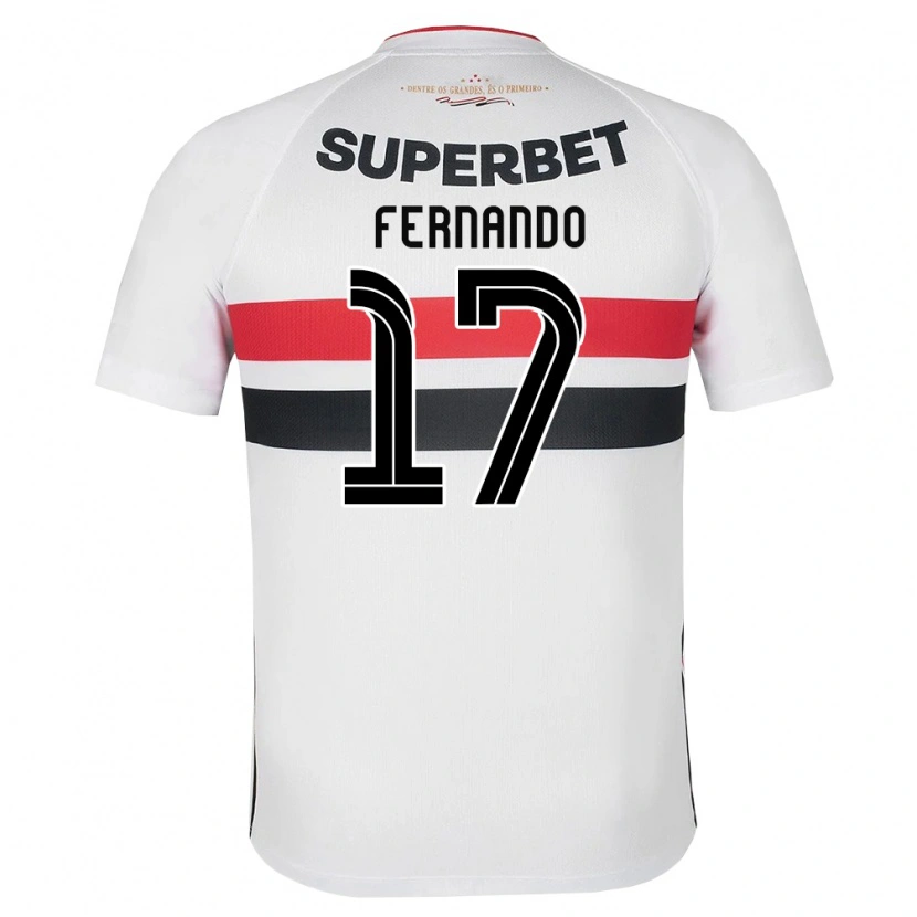 Danxen Criança Camisola Luiz Fernando #17 Branco Vermelho Preto Principal 2026/27 Camisa