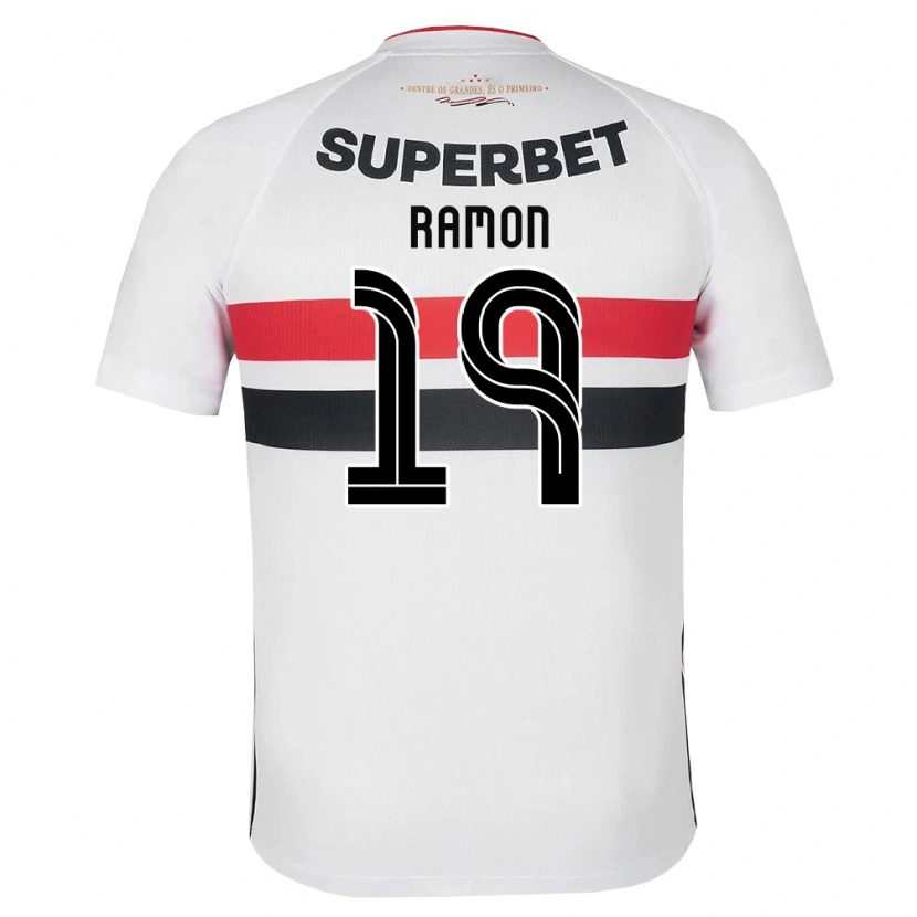 Danxen Criança Camisola Lucas Ramon #19 Branco Vermelho Preto Principal 2026/27 Camisa