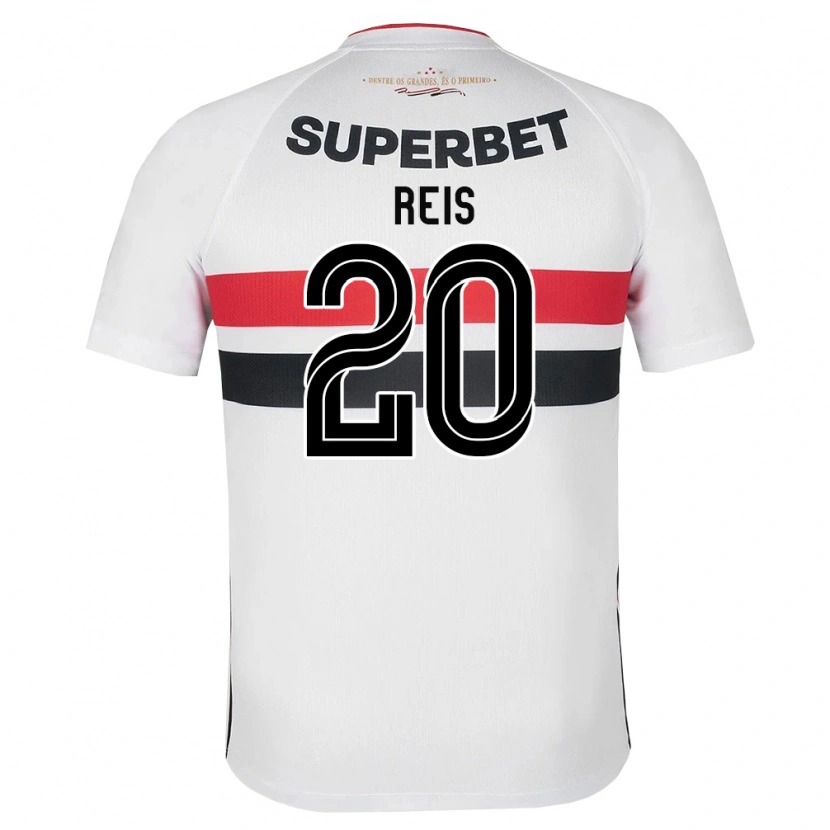 Danxen Criança Camisola Guilherme Reis #20 Branco Vermelho Preto Principal 2026/27 Camisa