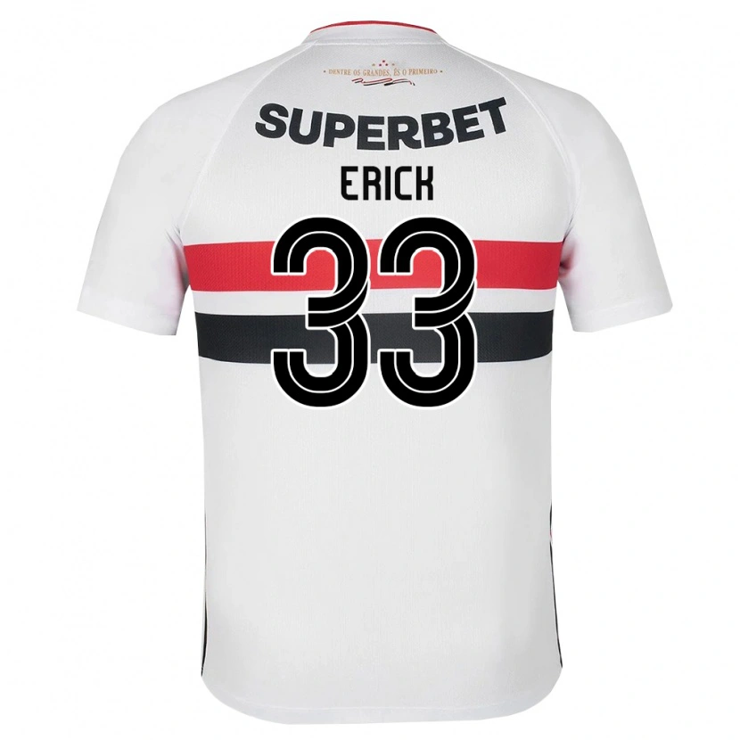 Danxen Criança Camisola Erick #33 Branco Vermelho Preto Principal 2026/27 Camisa