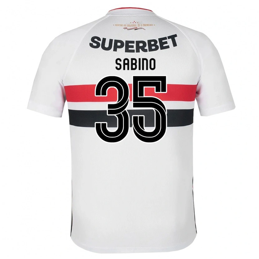 Danxen Criança Camisola José Sabino Chagas Monteiro #35 Branco Vermelho Preto Principal 2026/27 Camisa