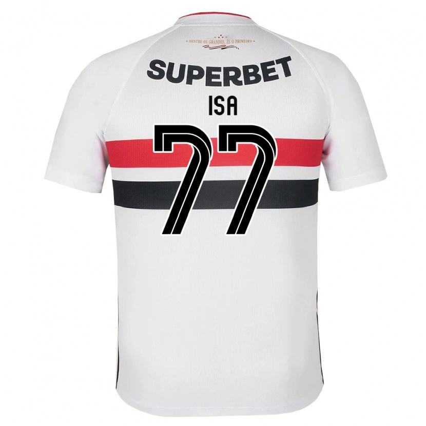 Danxen Criança Camisola Isa #77 Branco Vermelho Preto Principal 2026/27 Camisa