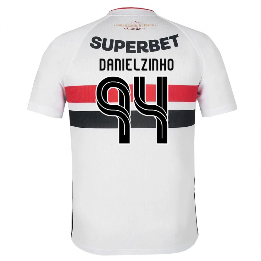 Danxen Criança Camisola Danielzinho #94 Branco Vermelho Preto Principal 2026/27 Camisa
