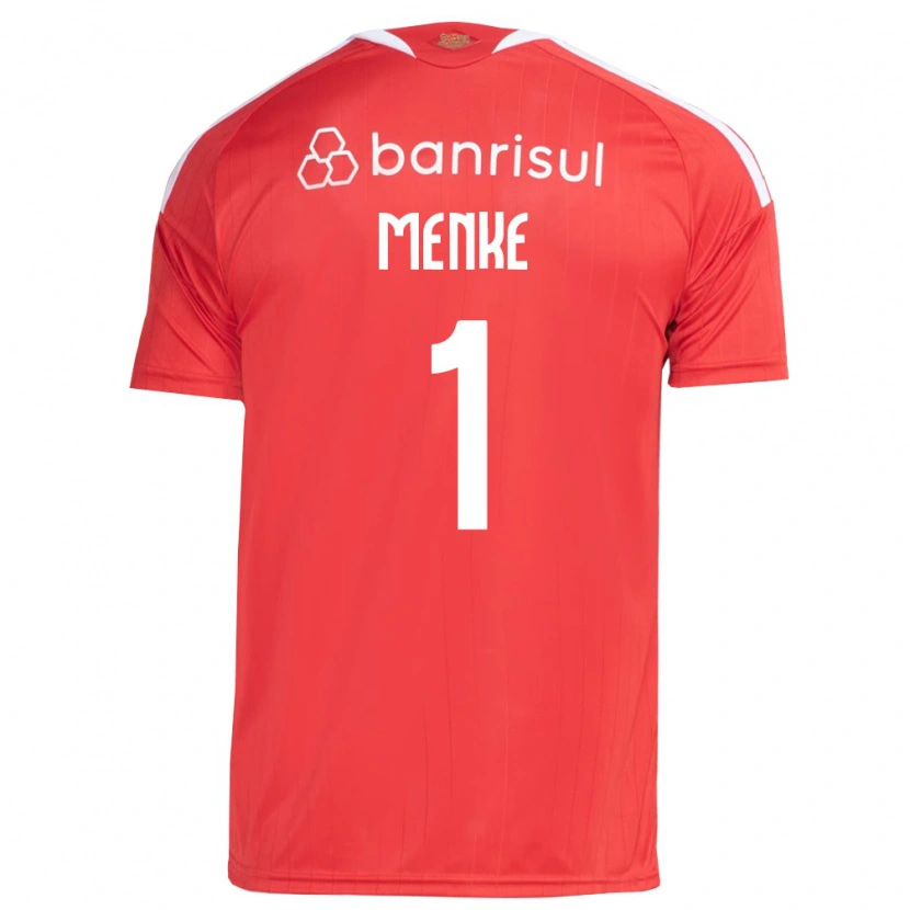 Danxen Criança Camisola Henrique Menke #1 Vermelho Branco Principal 2026/27 Camisa