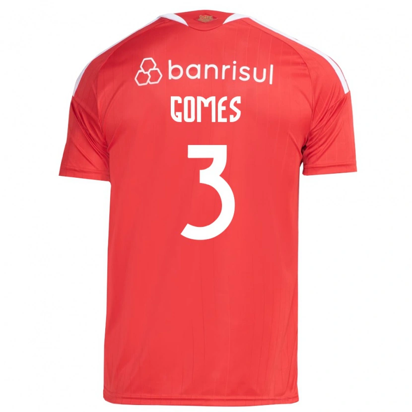 Danxen Criança Camisola Igor Gomes #3 Vermelho Branco Principal 2026/27 Camisa