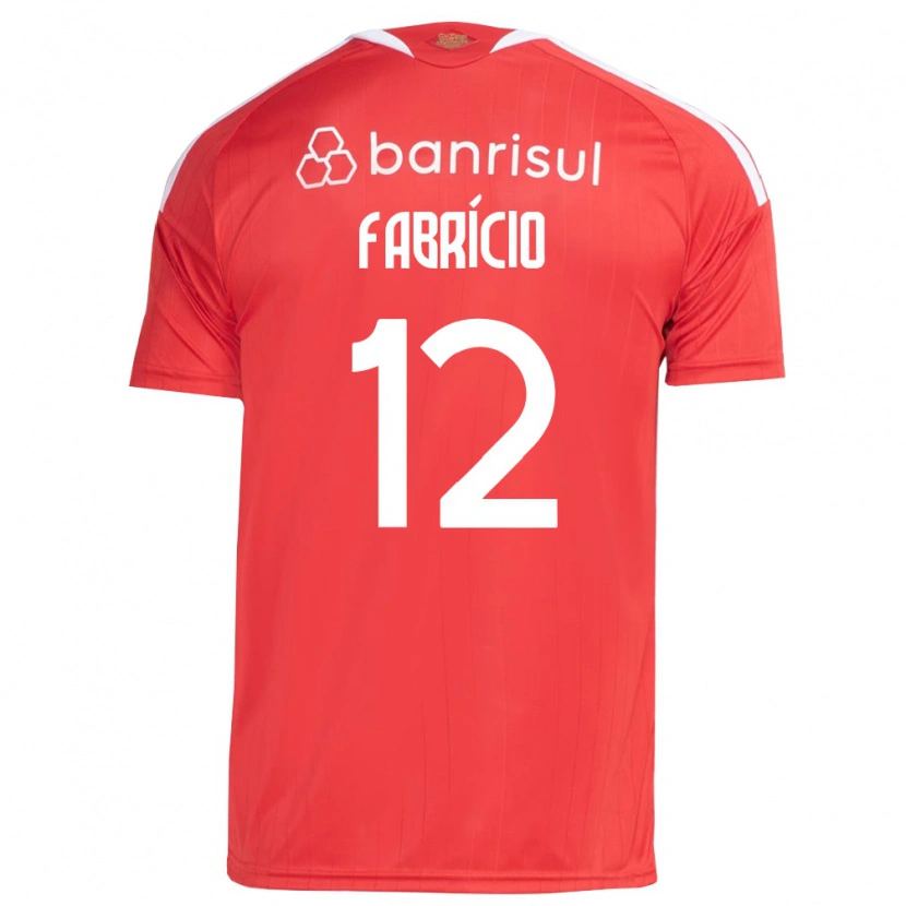 Danxen Criança Camisola Fabrício #12 Vermelho Branco Principal 2026/27 Camisa