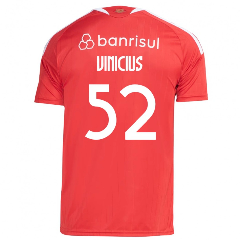 Danxen Criança Camisola Gabriel Vinicius #52 Vermelho Branco Principal 2026/27 Camisa