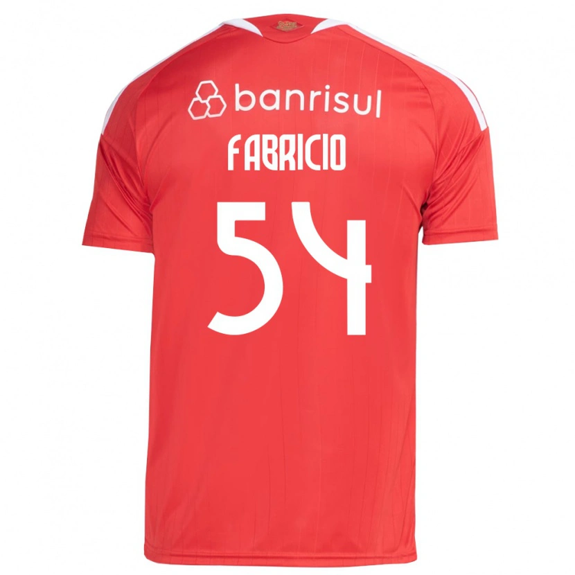 Danxen Criança Camisola Fabricio Zechmeister Do Prado #54 Vermelho Branco Principal 2026/27 Camisa