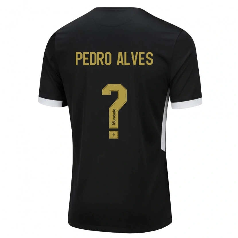Danxen Criança Camisola Pedro Alves #0 Preto Branco Amarelo Principal 2026/27 Camisa