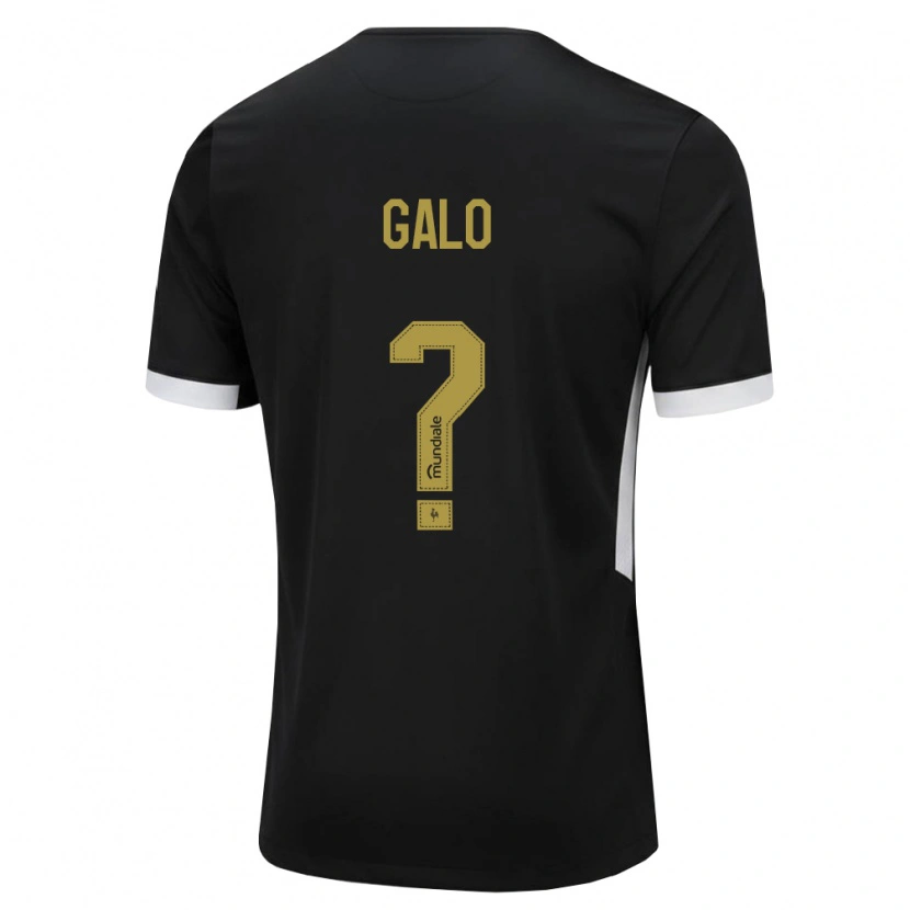 Danxen Criança Camisola Diego Galo #0 Preto Branco Amarelo Principal 2026/27 Camisa