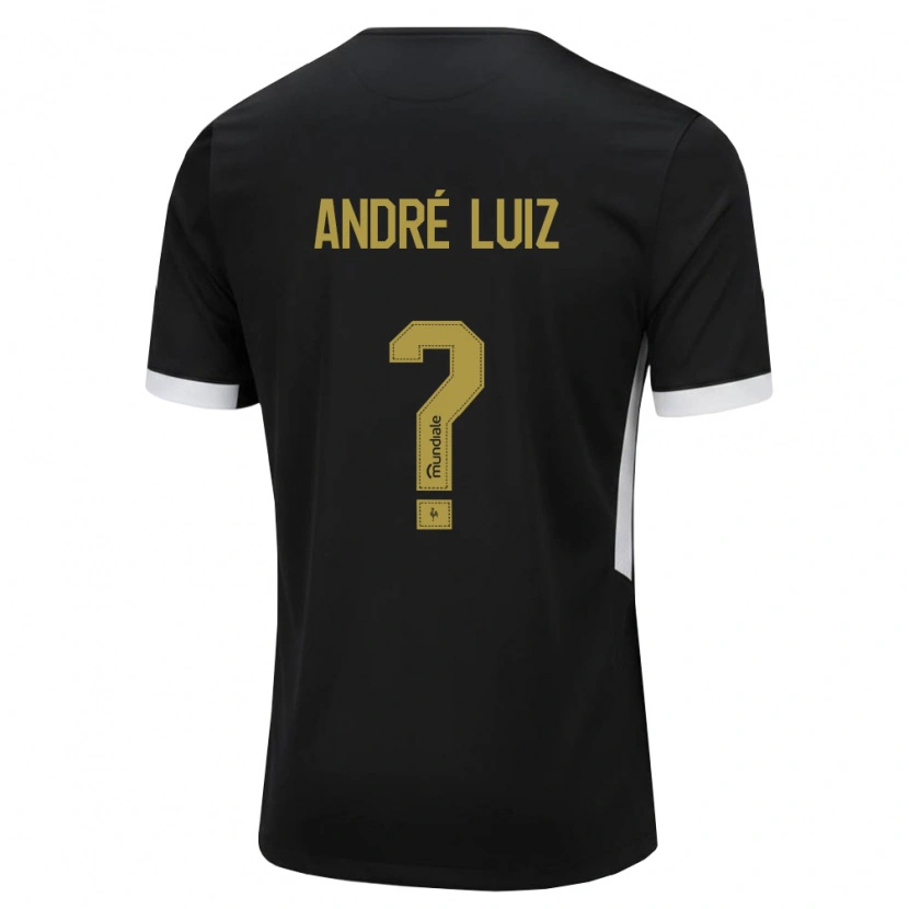 Danxen Criança Camisola André Luiz #0 Preto Branco Amarelo Principal 2026/27 Camisa