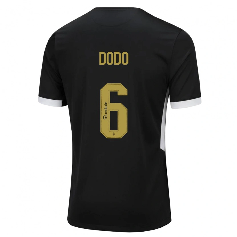 Danxen Criança Camisola Dodo #6 Preto Branco Amarelo Principal 2026/27 Camisa